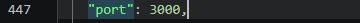 Set the port in bot.config.json